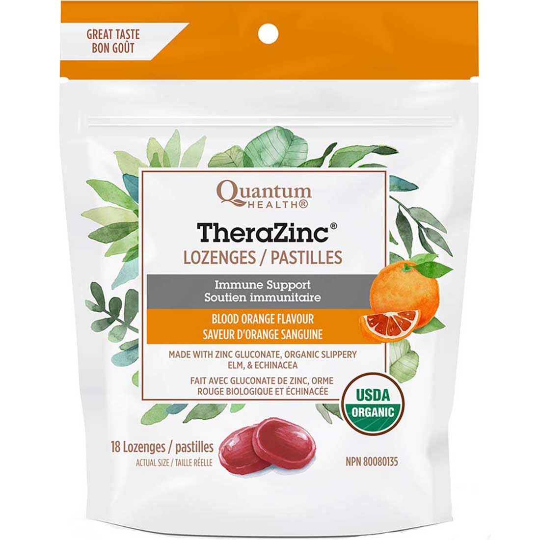 Quantum Health Organic Thera Zinc Lozenges (2 Flavours)