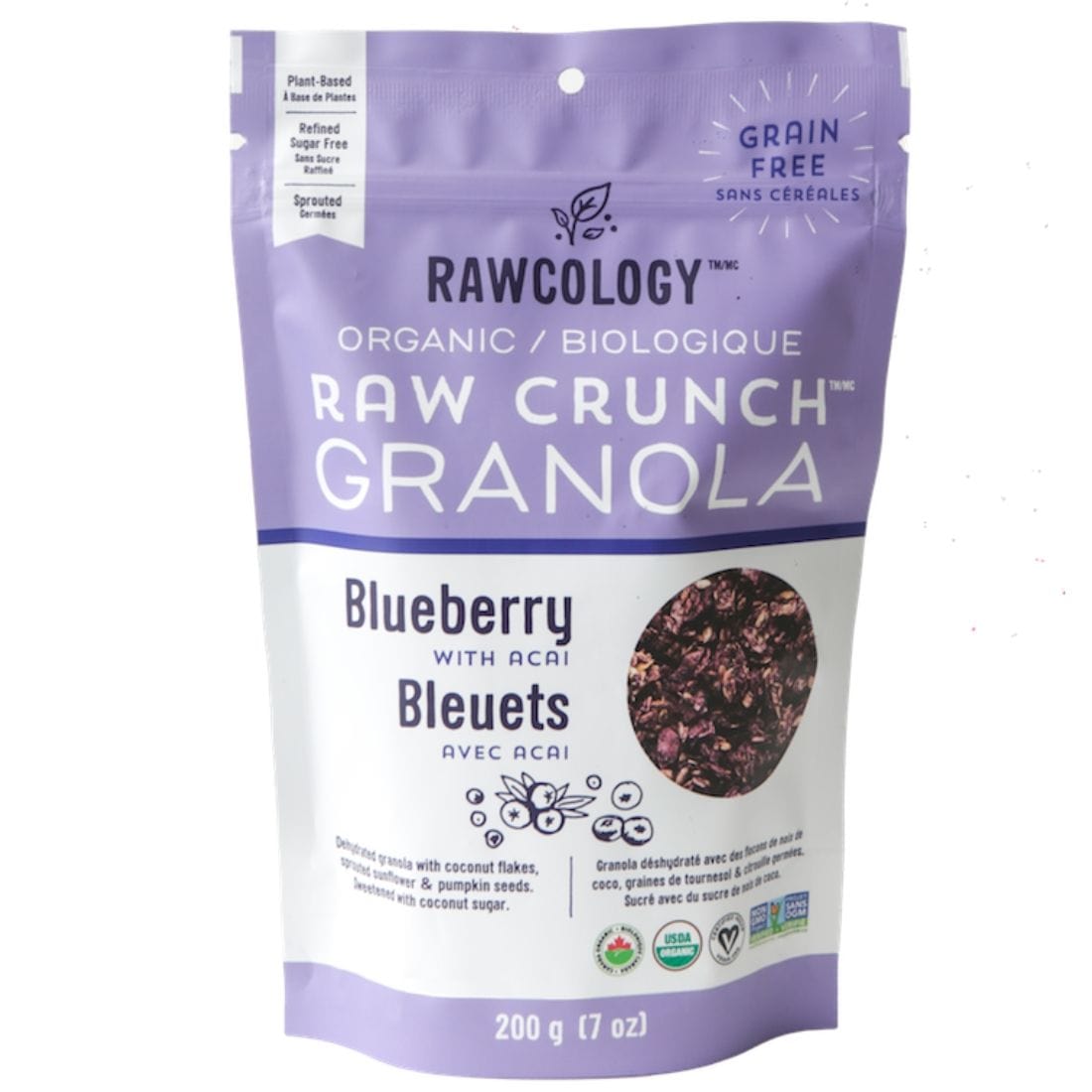 Rawcology Raw Crunch Organic Granola (4 Flavours-Grain Free), 200g (NEW!)