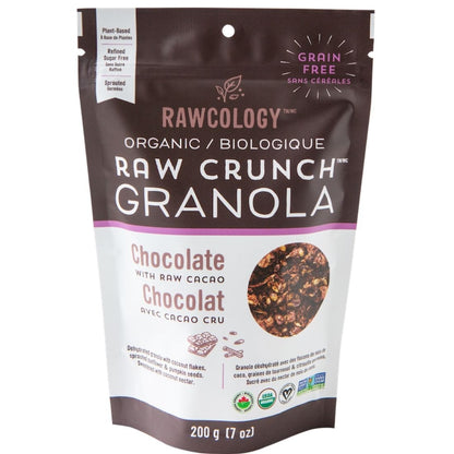 Rawcology Raw Crunch Organic Granola (4 Flavours-Grain Free), 200g (NEW!)