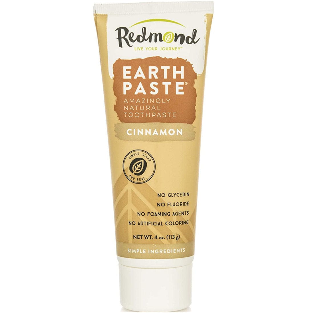 Redmond Earthpaste Toothpaste (No Foaming Agents), 113g