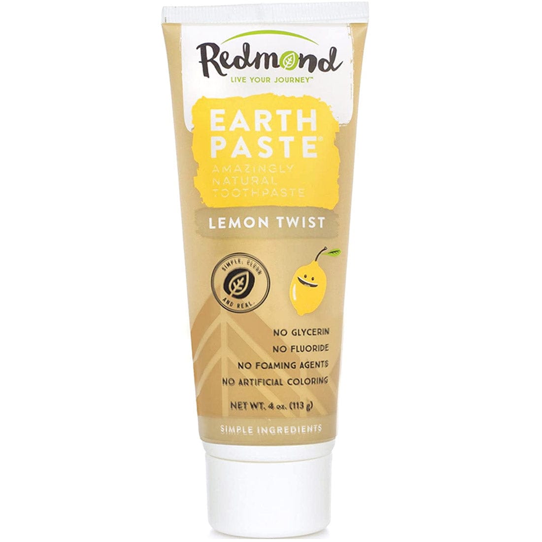 Redmond Earthpaste Toothpaste (No Foaming Agents), 113g