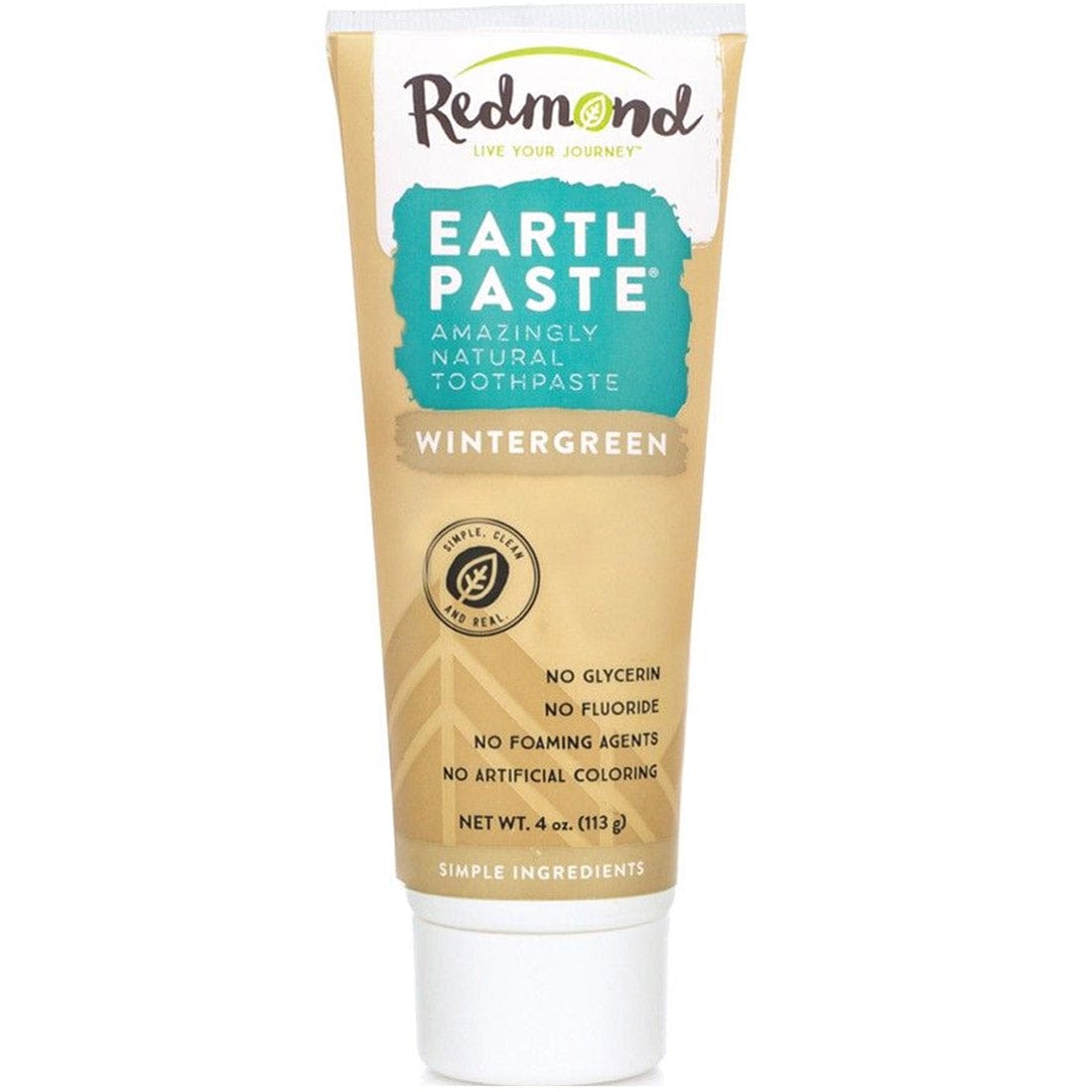 Redmond Earthpaste Toothpaste (No Foaming Agents), 113g