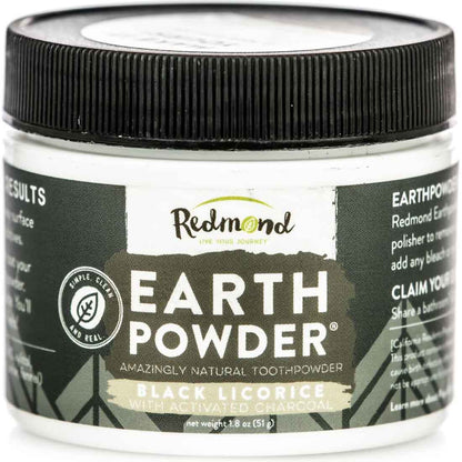 Redmond Earthpowder Tooth Powder (Unsweetened), 51g