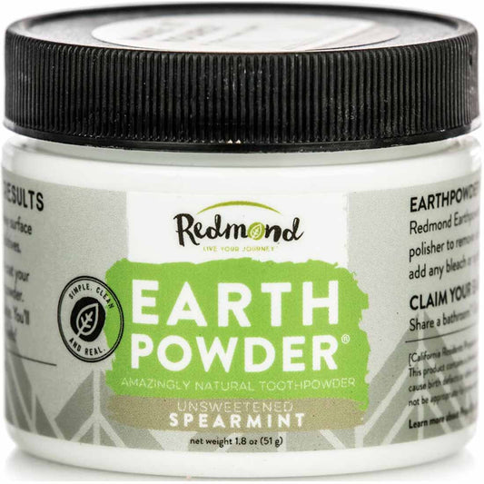 Redmond Earthpowder Tooth Powder (Unsweetened), 51g