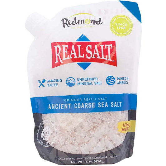 Redmond Real Salt Course Grind (Sea Salt), 454g Pouch