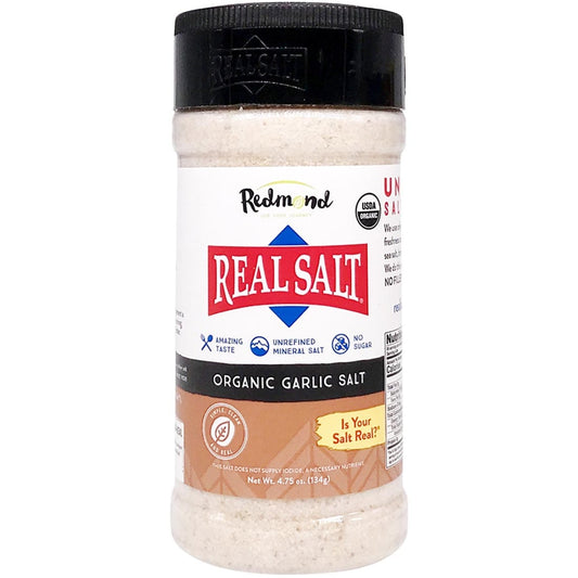 Redmond Real Salt (Organic) Garlic Salt, 4.75oz