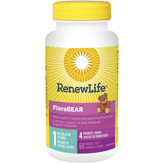 Renew Life FloraBEAR, Chewable Probiotic For Kids (Refrigerated)
