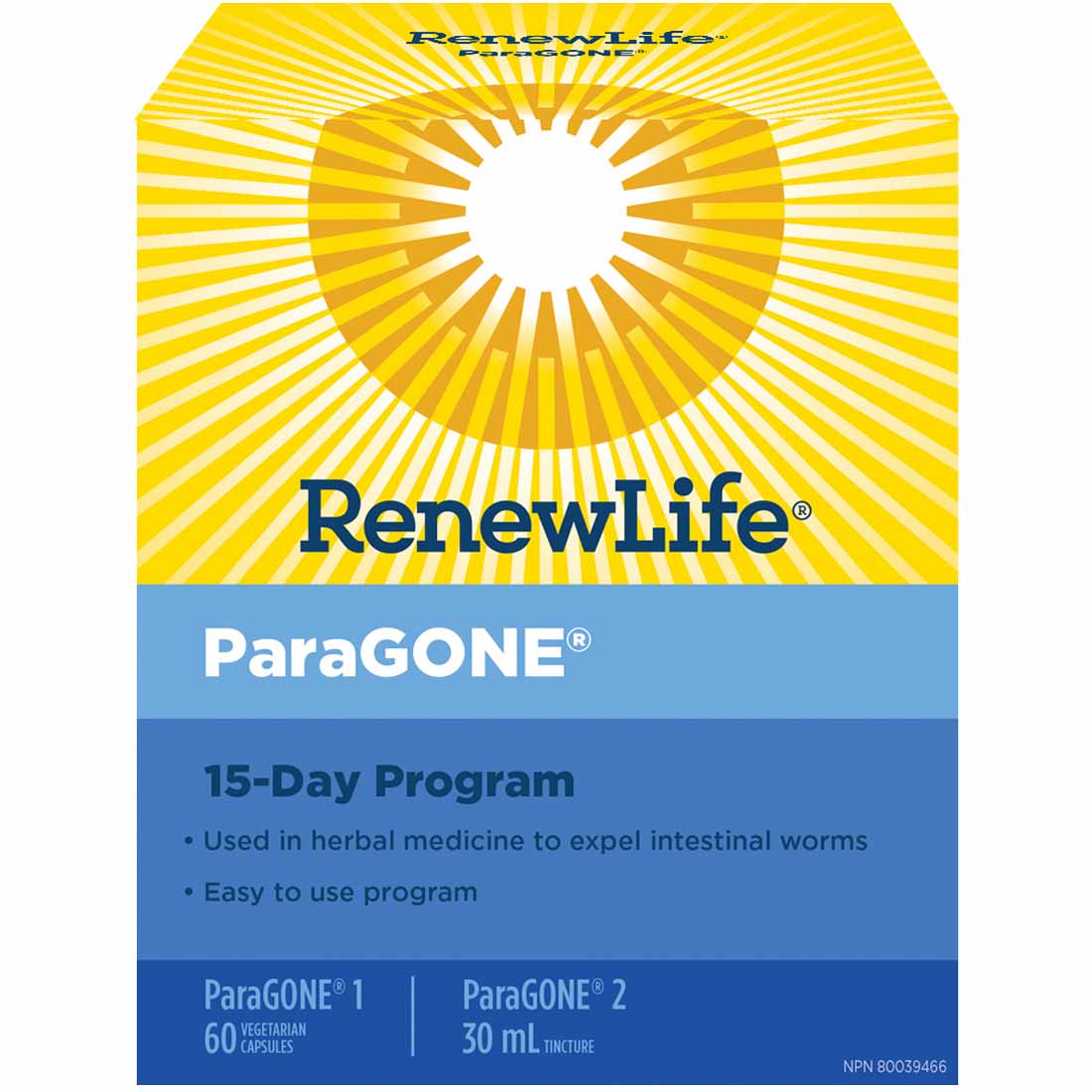 Renew Life ParaGONE, 15 Day Program Kit