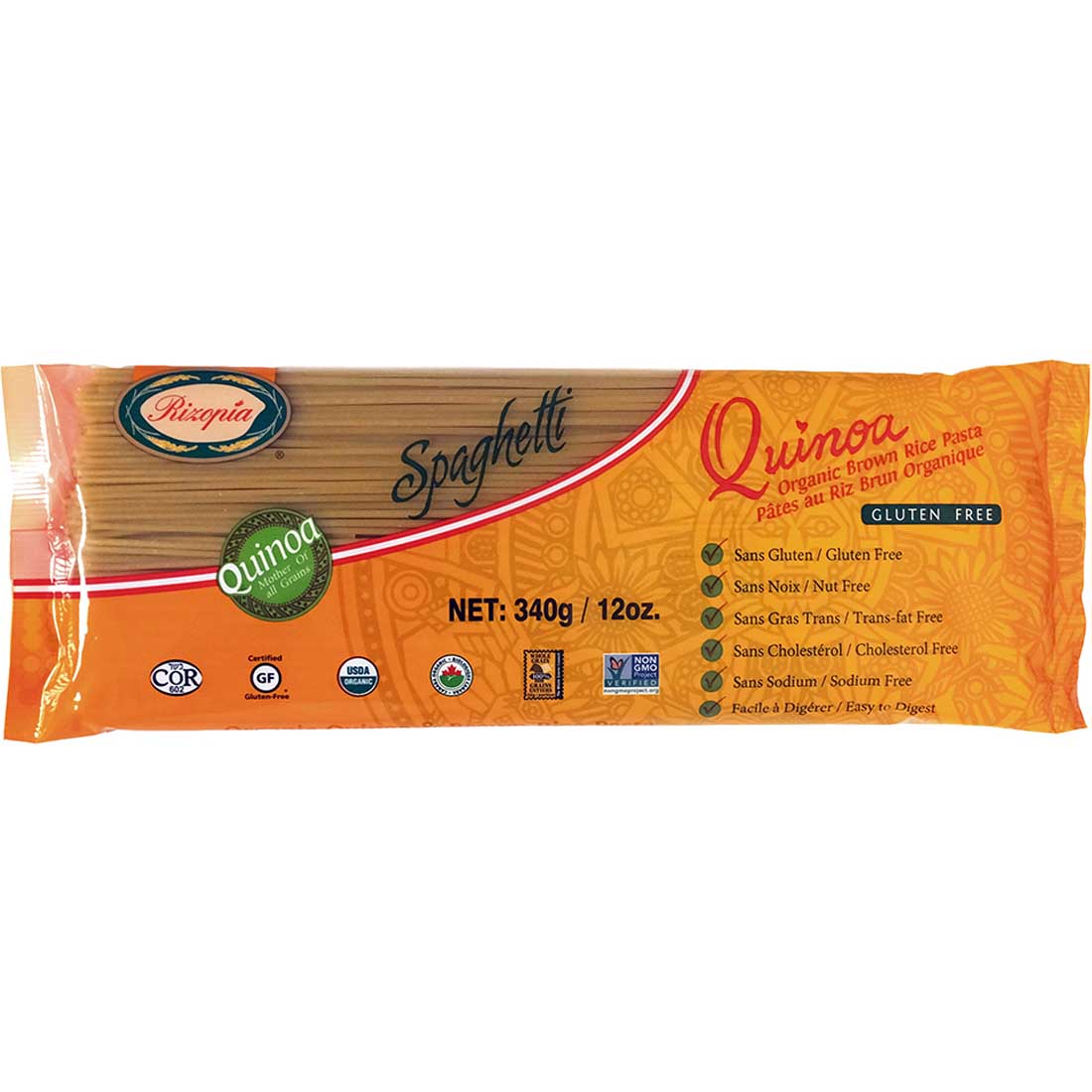 Rizopia Organic Quinoa Brown Rice Pasta, 340g