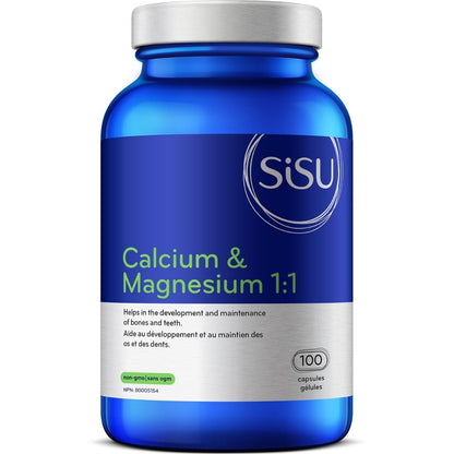 SISU Calcium & Magnesium 1:1 with Vitamin D, Capsules