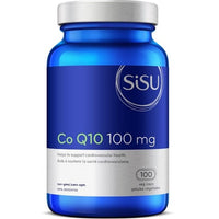 SISU Co Q10 100mg, Supports Cardiovascular Health and Cellular Energy, 100 Vegetable Capsules