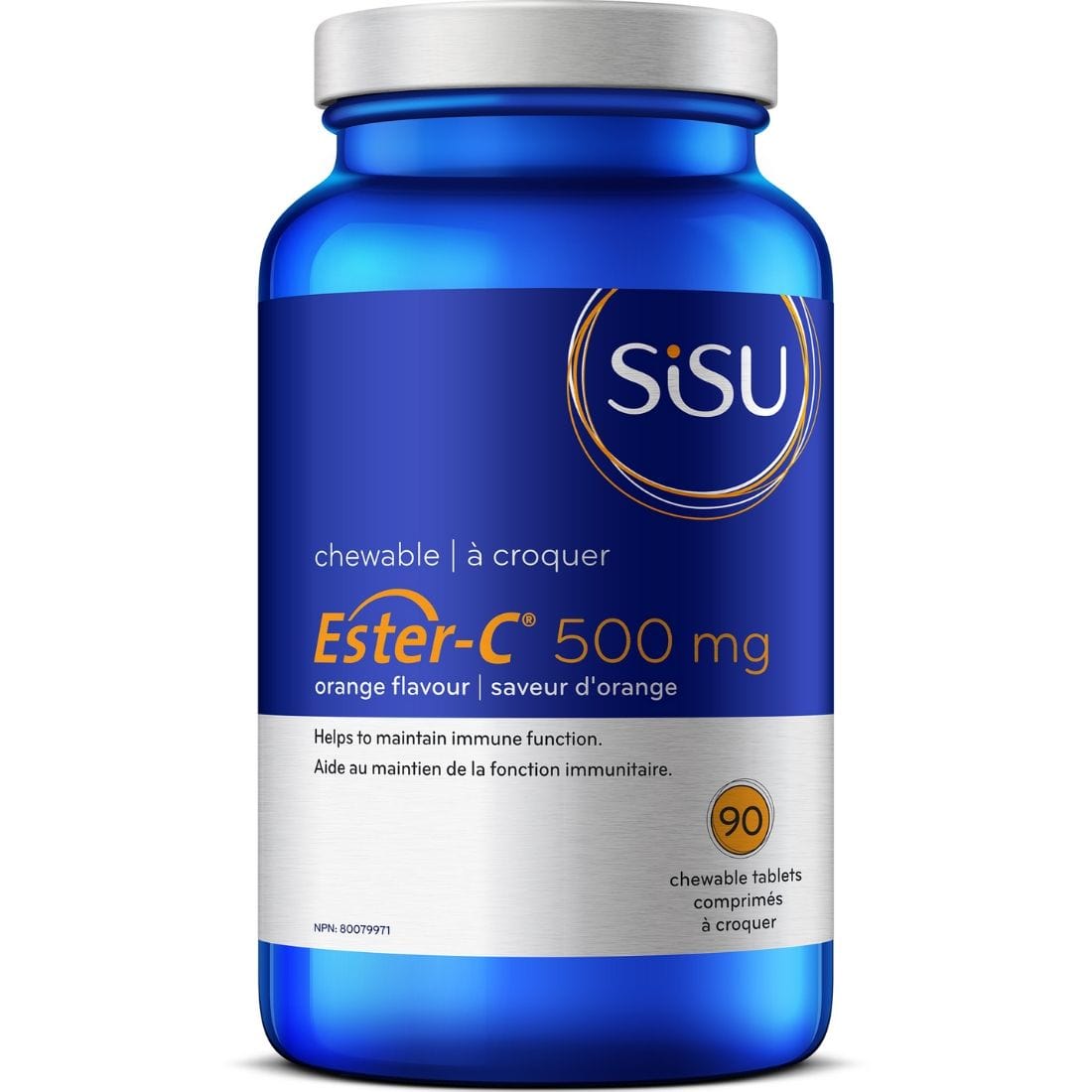 SISU Ester-C 500mg, 90 Chewable Tablets