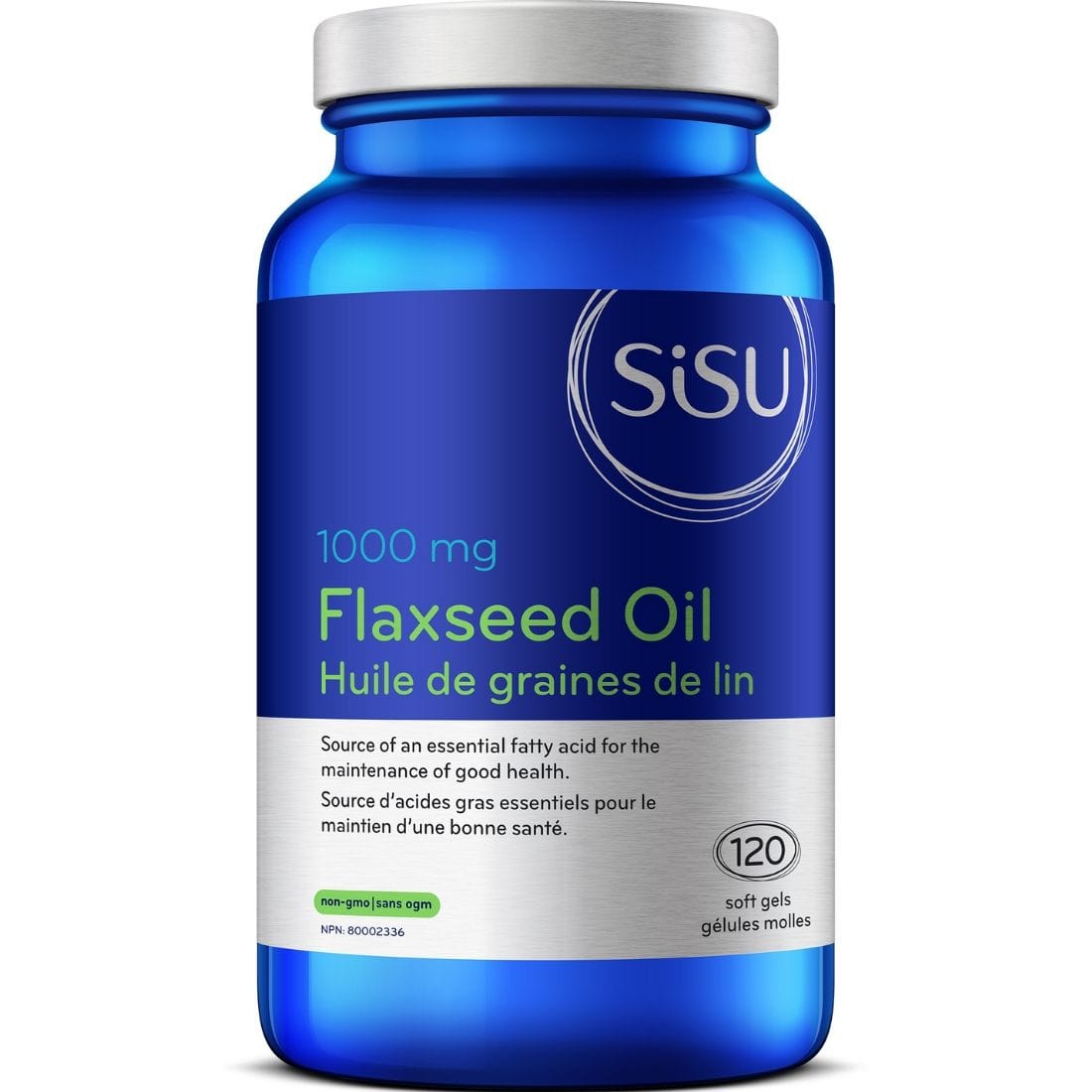 SISU Flax Seed Oil 1000mg, 120 Softgels