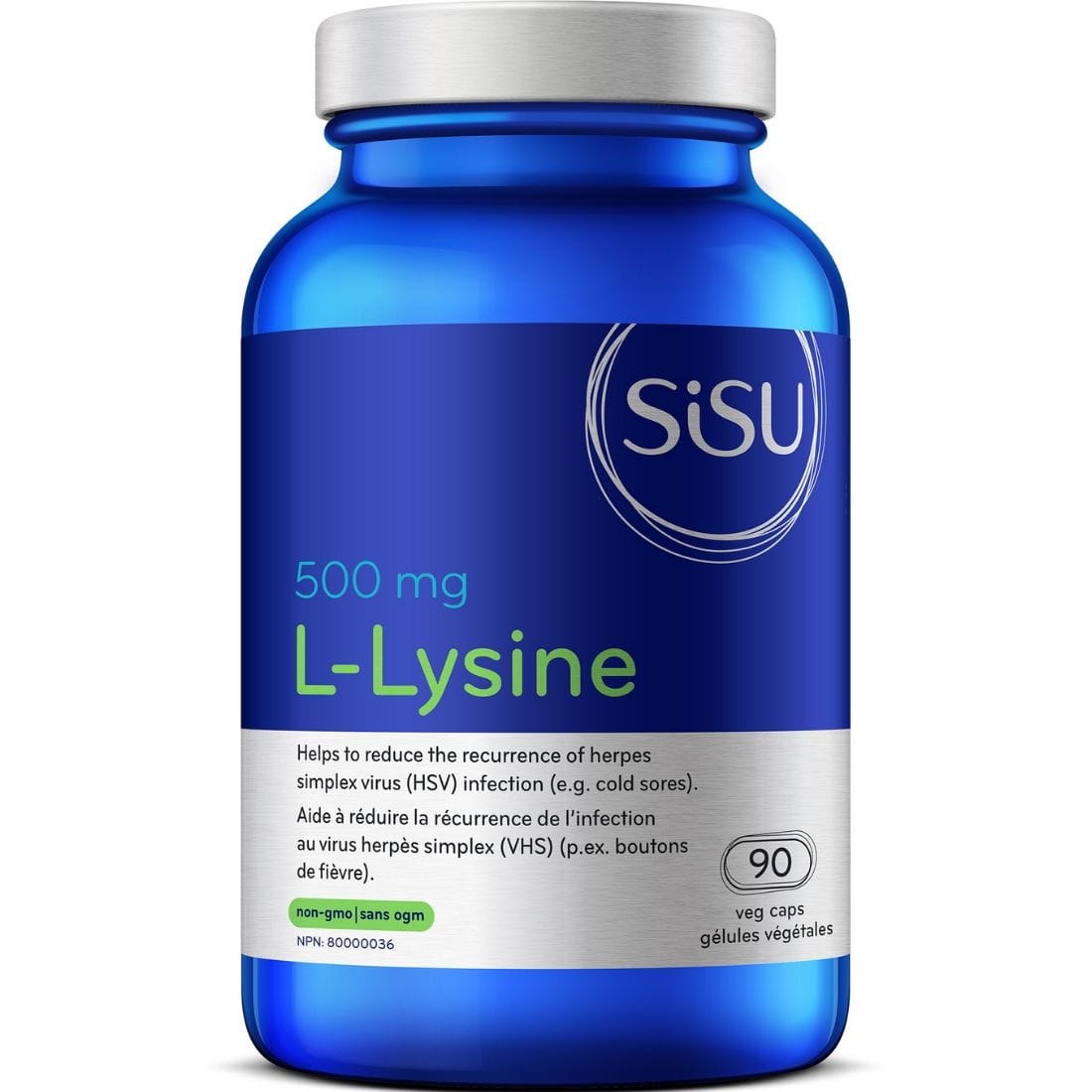 SISU L-Lysine 500mg, 90 Veg Caps