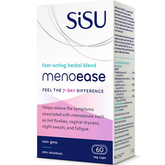 SISU MenoEase Menopause Support (Fast Acting, Feel Difference in 7 Days), 60 Capsules