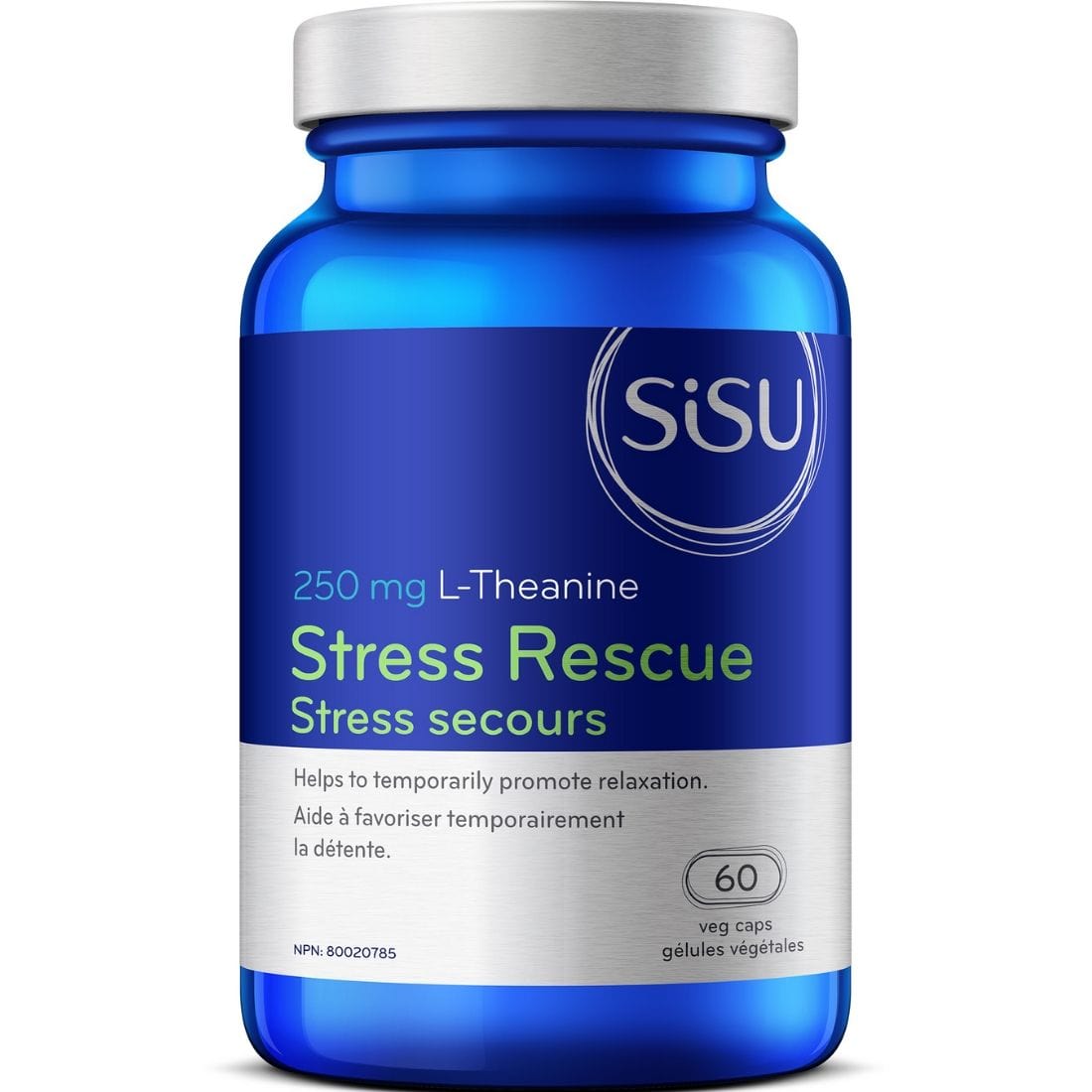 SISU Stress Rescue L-Theanine 250mg (Suntheanine), 60 Veg Caps
