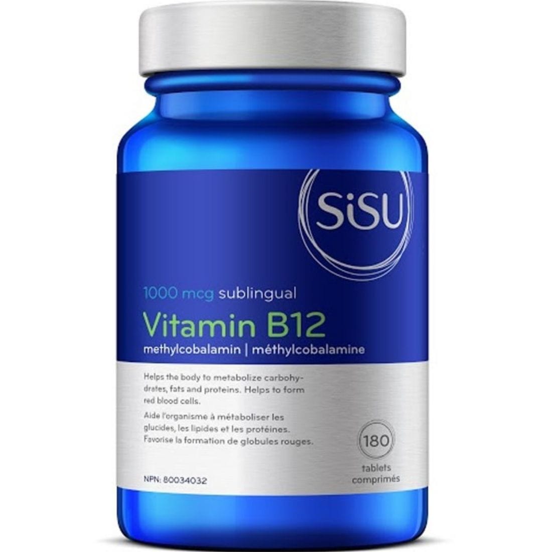 SISU Vitamin B12, Methylcobalamin, 1000mcg