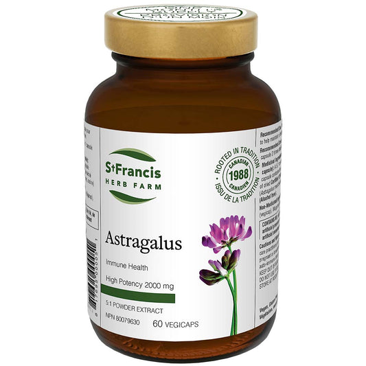 St. Francis Astragalus 400mg 5:1 Extract, 60 Capsules