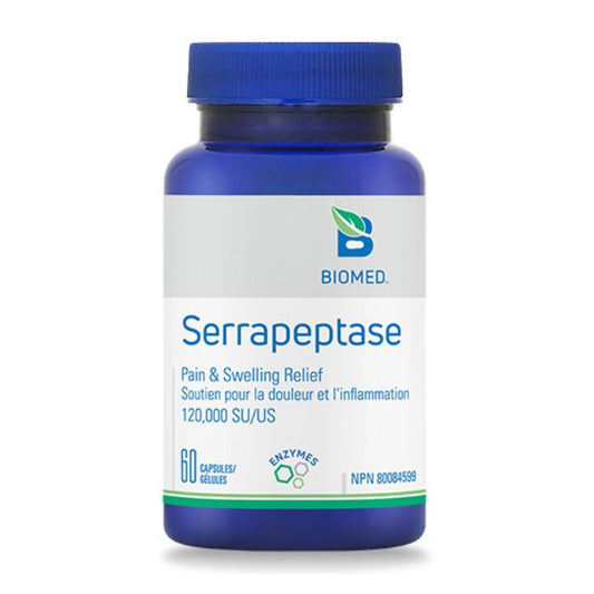 Biomed Serrapeptase 120000 SU, 60 Capsules