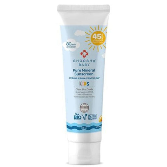 Shoosha Mineral Sunscreen For Face and Body SPF-45 (Kid Safe), 88.72ml (NEW!)