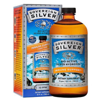 Sovereign Silver Bio-Active Silver Hydrosol, 10 PPM Immune Support, Screw Top Bottle
