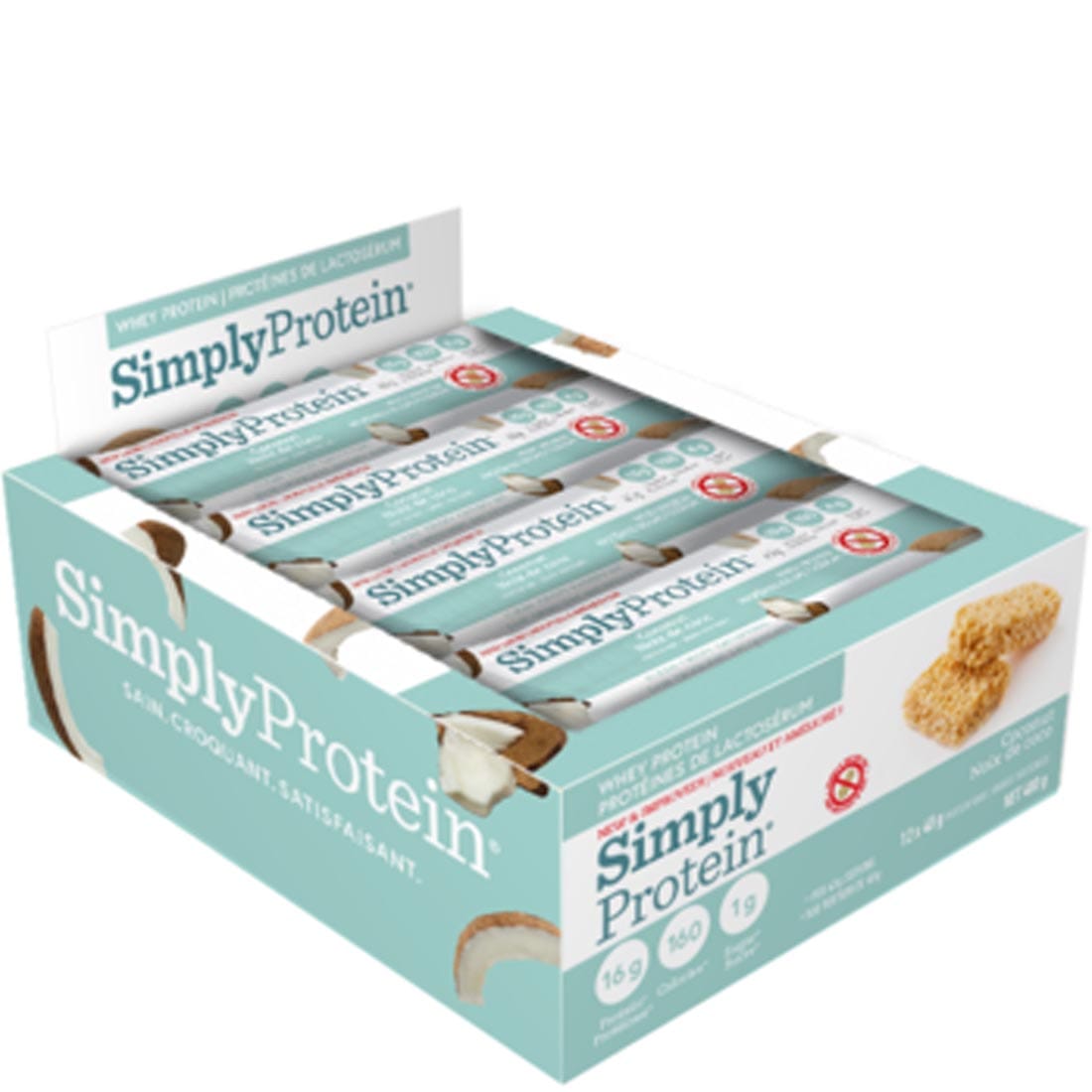 Simply Protein Whey Protein Bars (Gluten-Free), 12 x 40g