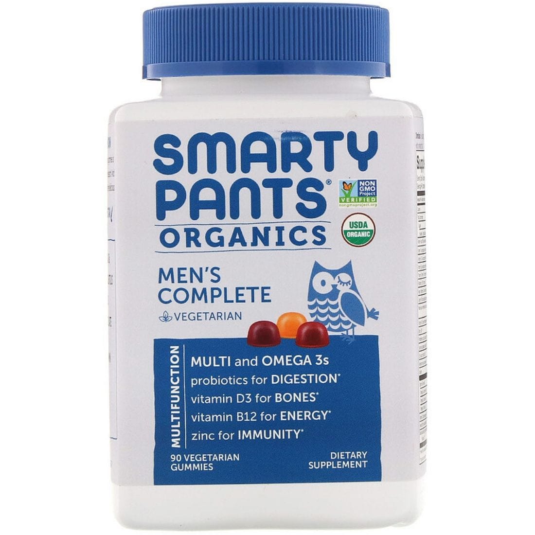 SmartyPants Organic Mens Formula Gummy Multivitamins