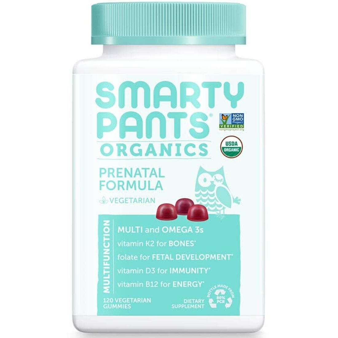 SmartyPants Organic Prenatal Multivitamin Gummies