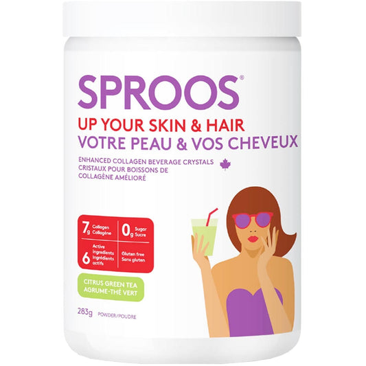 Sproos Up Your Skin & Hair, Enhanced Collagen Beverage Mix