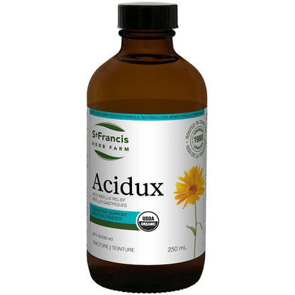 St. Francis Acidux Liquid, Relief of relief of heartburn, hyperacidity, gastritis, and reflux