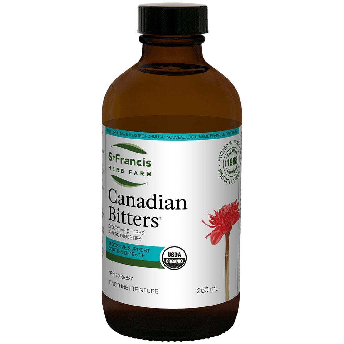 St. Francis Canadian Bitters, Digestive Bitters, Soothing relief of heartburn, indigestion, constipation, bloating, and gas
