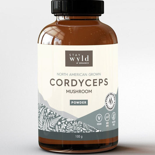 Stay Wyld Organics Cordyceps (Energy, Performance & Libido), 100g Powder