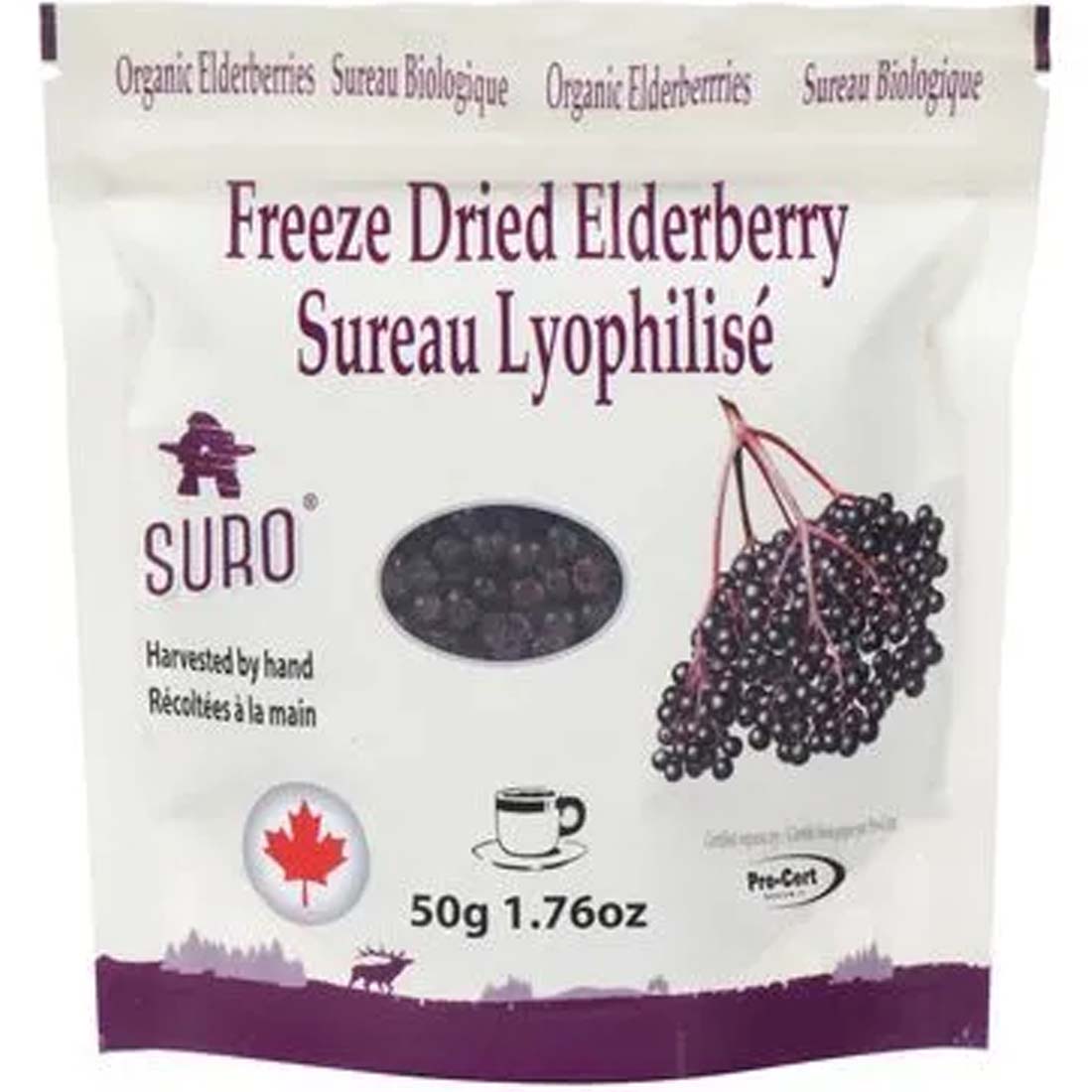Suro Freeze Dried Elderberry (Organic), 50g