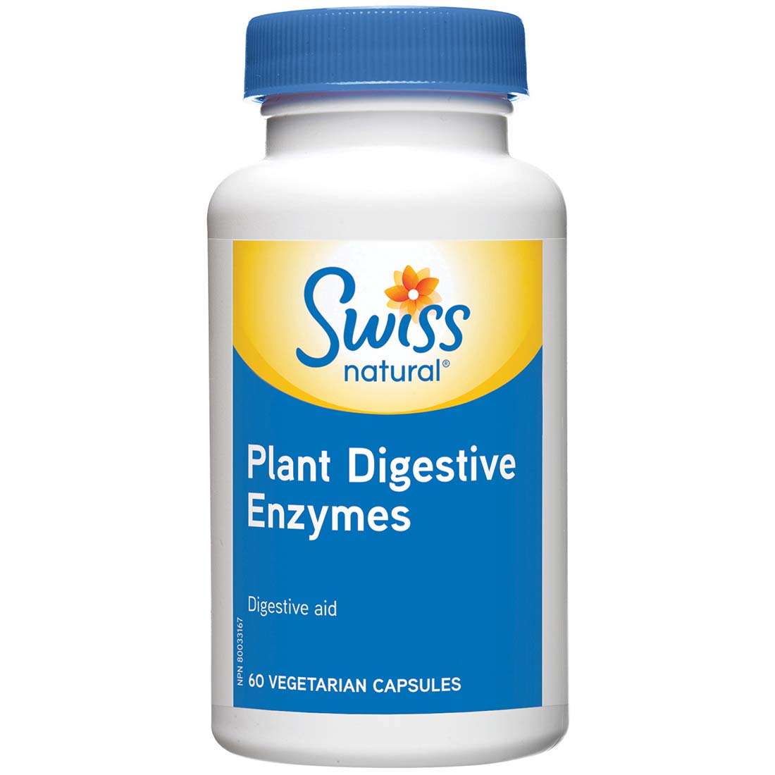 Swiss Natural Plant Digestive Enzymes, 60 Vegetable Capsules