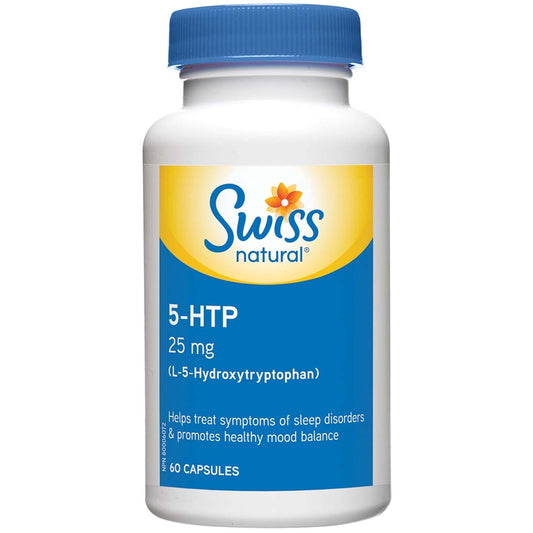 Swiss Natural Sources 5-HTP (L-5-Hydroxytryptophan), 60 Capsules