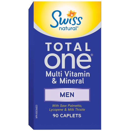 Swiss Natural Total One Multi Vitamin & Mineral Men, 90 Caplets