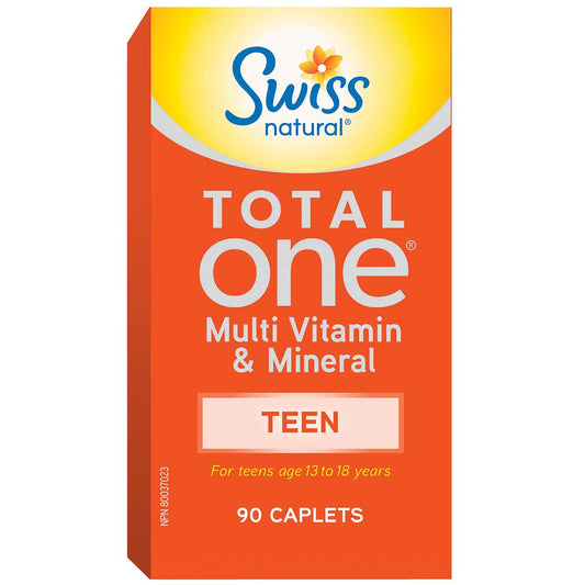 Swiss Natural Total One Multi Vitamin & Mineral Teen, 90 Caplets