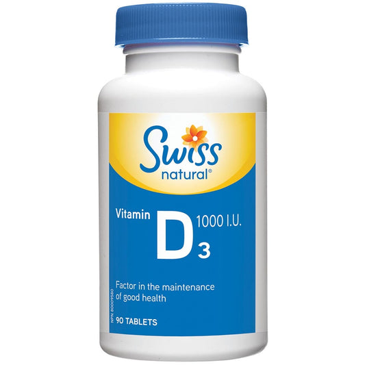 Swiss Natural Vitamin D3 1000 I.U.