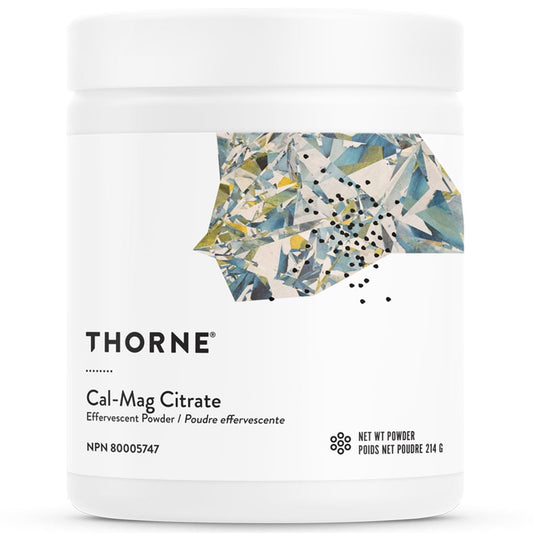 Thorne Cal-Mag Citrate Effervescent Powder, 214g