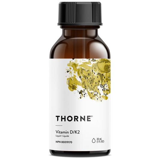 Thorne Vitamin D/K2 Liquid 500IU/100mcg, 30ml