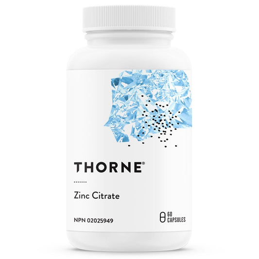 Thorne Zinc Citrate 30mg, 60 Capsules