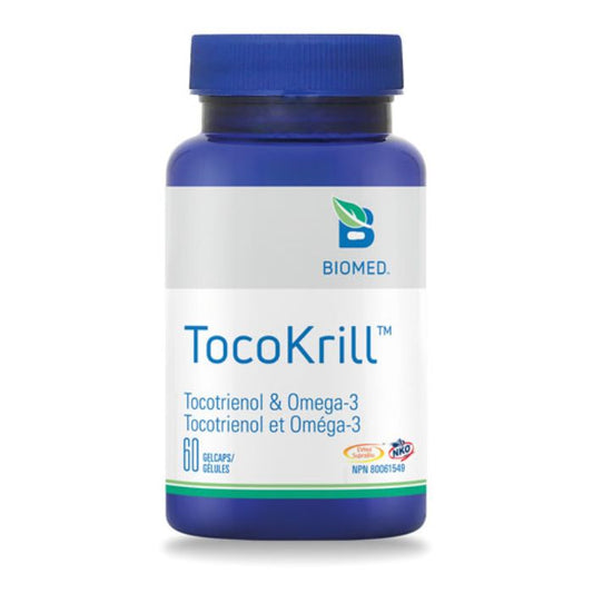 Biomed TocoKrill (Vitamin E & Krill Oil), 60 Softgels