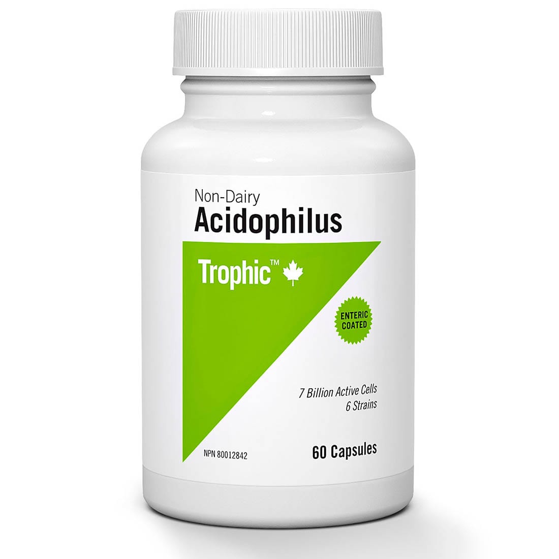 Trophic Acidophilus 7 Billion, 60 Capsules (Store In Refrigerator)