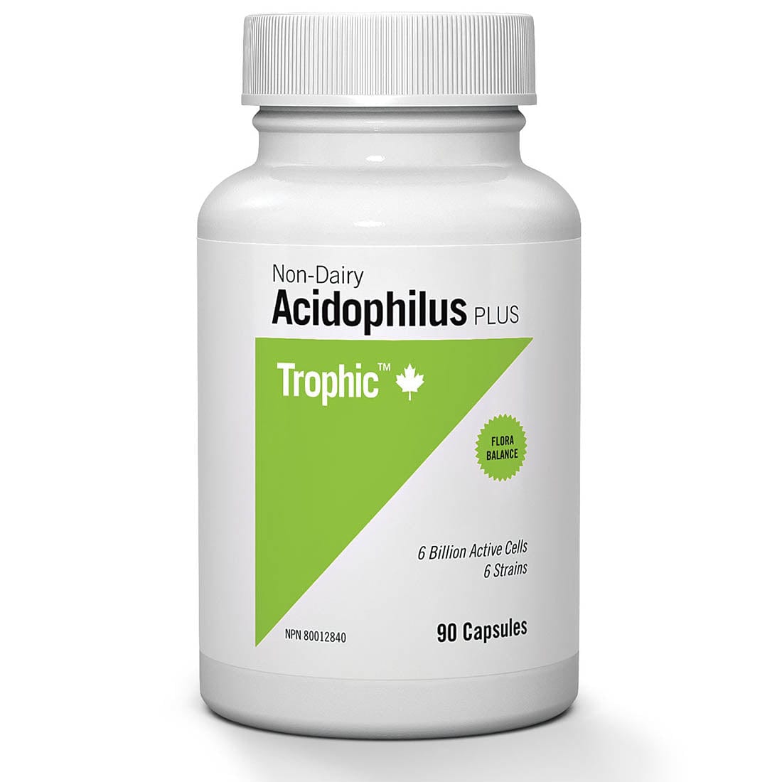 Trophic Acidophilus Plus (Non Dairy 6 Billion), 90 Capsules - Store in Fridge