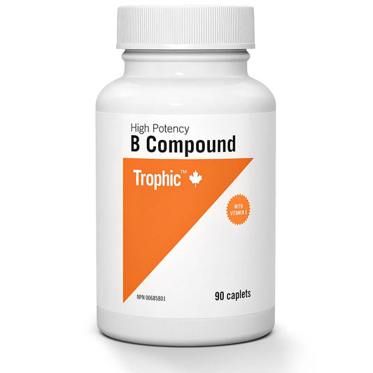 Trophic B Compound B Complex Vitamin (High Potency), 90 Caplets