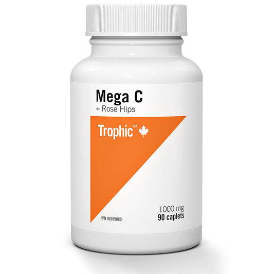 Trophic Mega C + Rose Hips (Vitamin C 1000mg with Rose Hips 100mg)