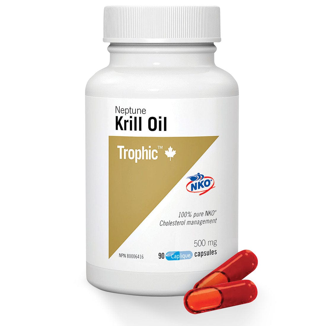 Trophic Neptune Krill Oil 500mg (100% Pure NKO)