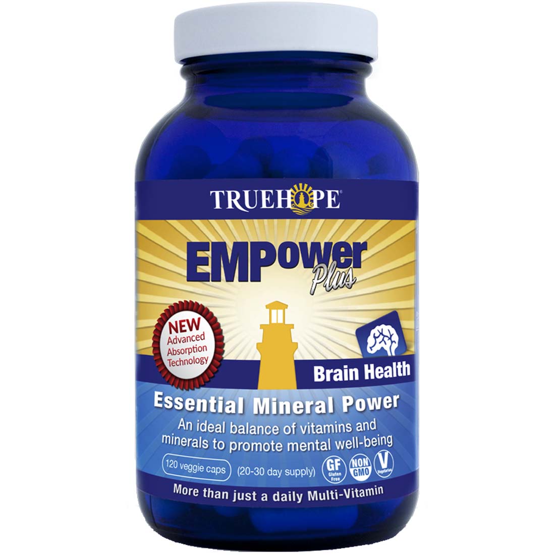 TrueHope Empowerplus EMP Advanced Multivitamin for Brain Health, 120 Capsules