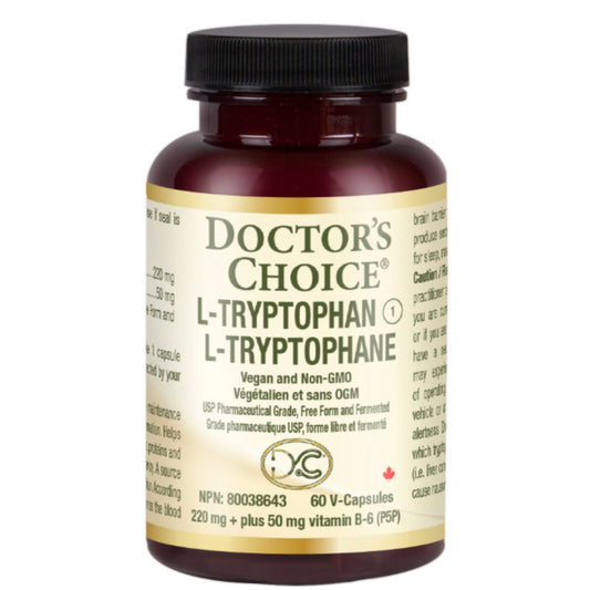 Doctor's Choice L-Tryptophan 220mg + 50mg B6, 60 vcaps
