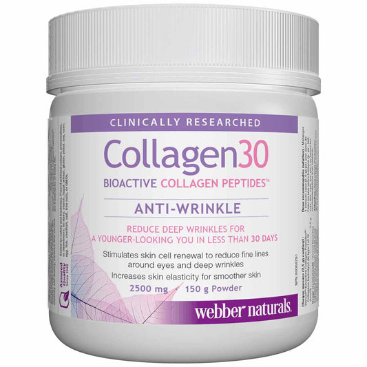 Webber Naturals Collagen30, Anti-Wrinkle, 2500mg, 150g Powder